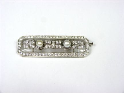 Precioso BROCHE de estilo Art Déco con montura de 
