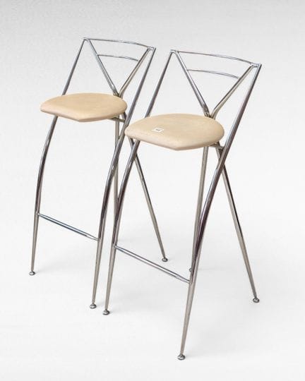 YAMAKADO à Paris - Paire de TABOURETS de BAR modèl