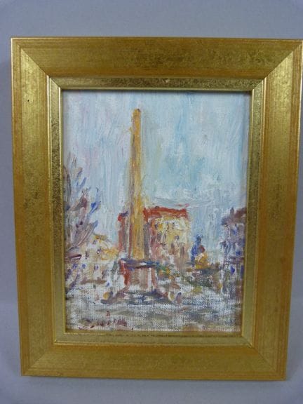 Julien DURIEZ (1900-1993) -"Place de l'Obélisque C