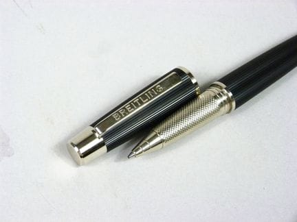 BREITLING – KUGELSCHREIBER, geriffelter Schaft aus