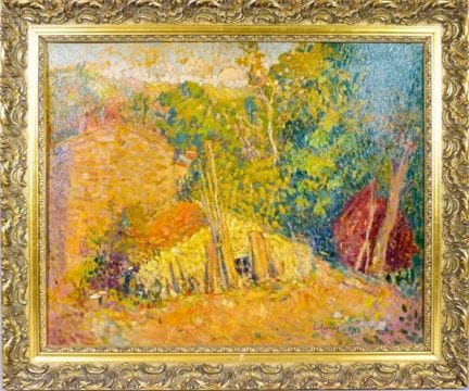 LIEPINE-FIFY (?) – „Chaumière“. Öl auf Karton, unt