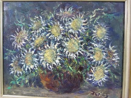 Julien DURIEZ (1900-1993) - "Chardons du Jura". Hu