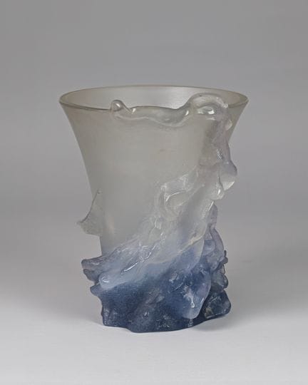 DAUM (seit 1878) – Bedeutende VASE aus Glaspaste m