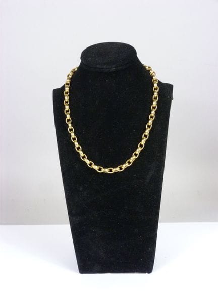 COLLAR de oro amarillo de 750/°° con eslabones de 