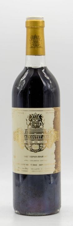 CHATEAU COUTET.
Jahrgang: 1989. 
1 Flasche, mit Et