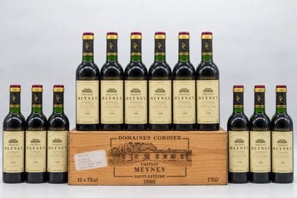 CHATEAU MEYNEY.
Jahrgang: 1988.
12 Flaschen, C.B.O