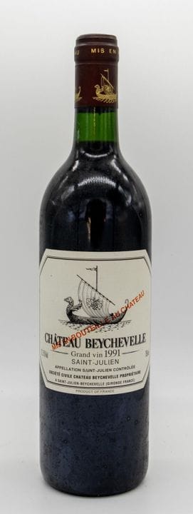 贝谢维尔酒庄。
年份：1991。
1瓶，原装瓶。