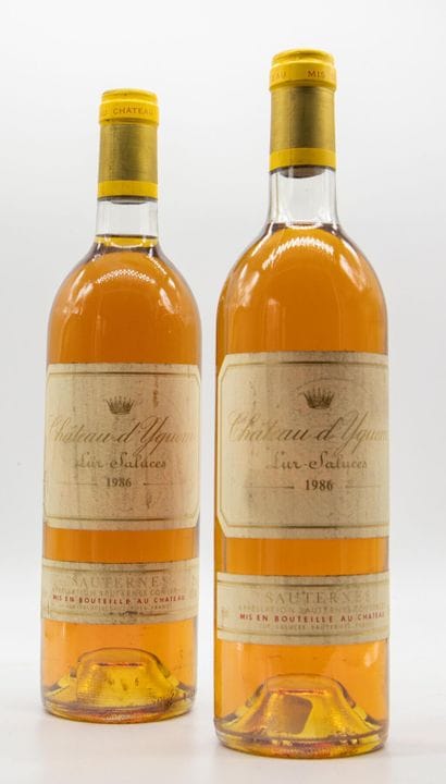 CHATEAU YQUEM.
Jahrgang: 1986.
2 Flaschen, e.f.s.