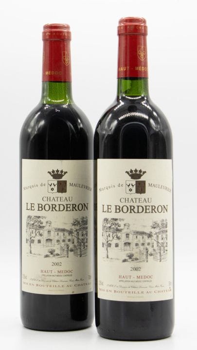 CHATEAU LE BORDERON.
Jahrgang: 2002. 
2 Flaschen, 