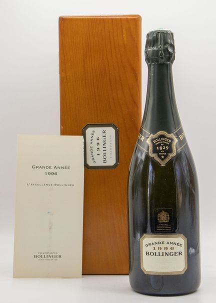 CHAMPÁN BOLLINGER GRANDE ANNEE.
Añada: 1996.
En su
