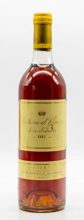 CHATEAU YQUEM.
Jahrgang: 1983.
1 Flasche, mit Etik