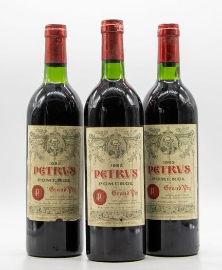 PETRUS.
Jahrgang: 1983.
3 Flaschen, 1 e.f.s, alle 