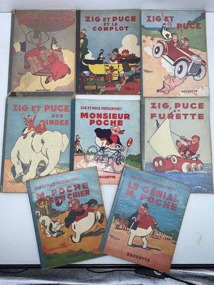 ZIG Y PUCE, M. POCHE 
Lote compuesto por:
-    Zig