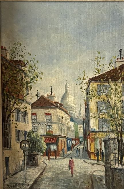 Scuola moderna
Montmartre
Olio su tela, firmato in