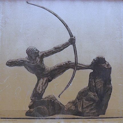 Scuola moderna
Eracle, da Bourdelle
Incisione con 