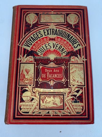Jules VERNE 
Dos años de vacaciones
Gran octavo il