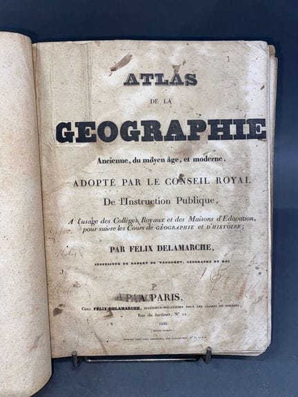 Félix DELAMARCHE 
Atlas de geografía antigua y mod