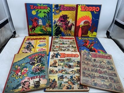 ZORO 
Colección de 17 álbumes de Zorro, Zig Puce, 