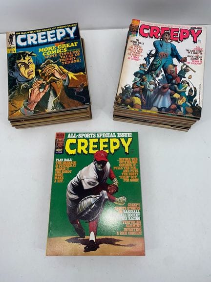 CREEPY (US) 
Set mit 57 Ausgaben, von Nr. 21 bis N