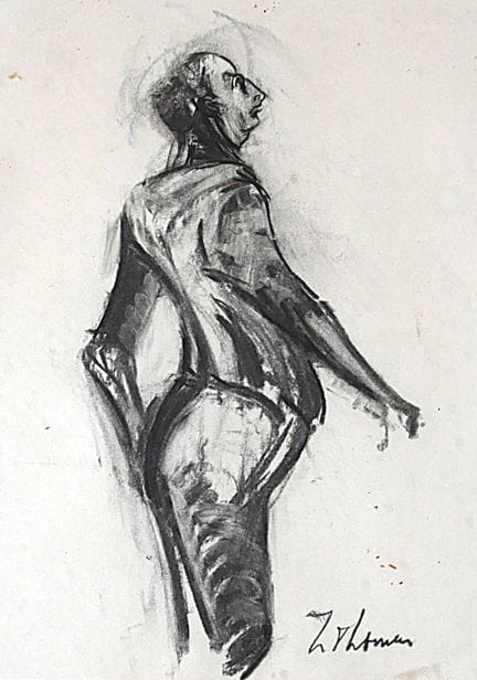 Isabelle THOMAS (XXme s.)
Homme debout de profil
L