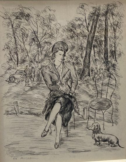 Luc Albert MOREAU (1882-1948)
Signora con un basso
