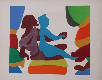 Charles LAPICQUES (1898-1988)
Coppia
Litografia su