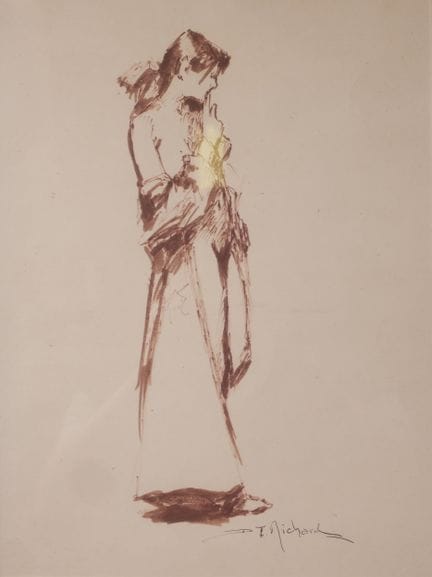 Richard DURANDO TOGO (1910- ?)
Elégante
Feutre sur