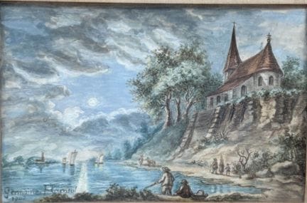 Germaine FLAMENT
Kirche am Ufer eines reißenden Fl
