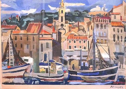 François DESNOYER (1894-1972)
Il porto
Litografia 