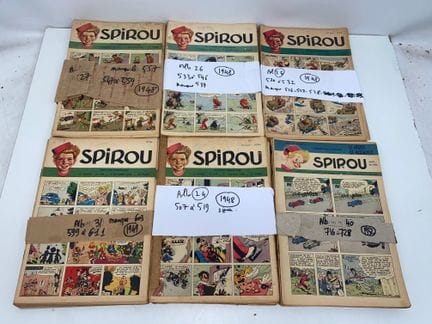 SPIROU 
-    Cómic semanal (de 1947 a 1952) (falta