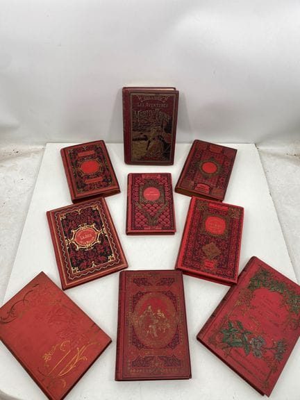 Lote de 9 libros de lujo, con tapas duras de edito