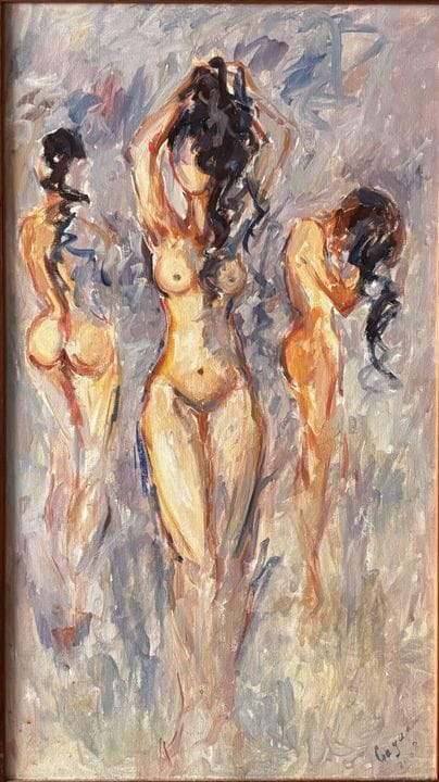 Arte contemporanea
Studio di nudo femminile
Olio s