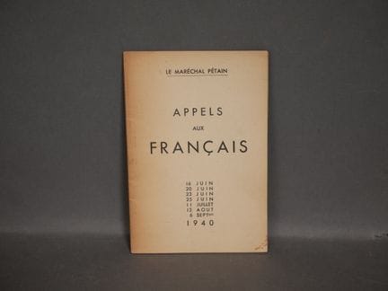 Mariscal Pétain
Llamamiento a los franceses 1940
U