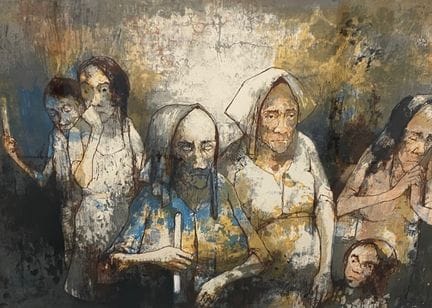 Jean JANSEM (1920-2013) 
Processione
Litografia fi