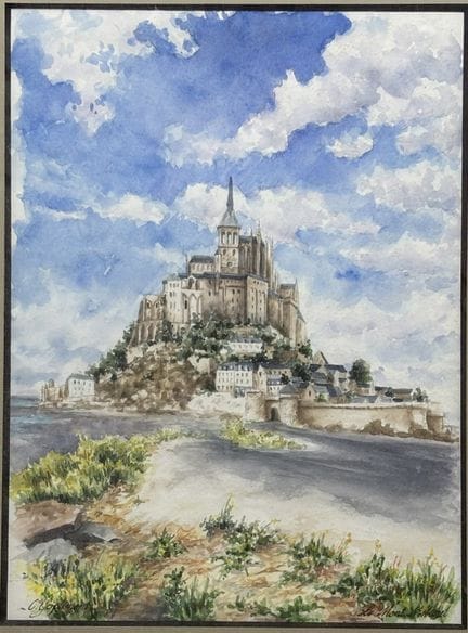 Corinne POPLIMONT (XXème s.)
Le mont Saint Michel
