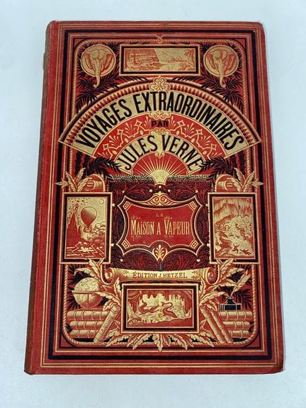 Jules VERNE 
La casa de vapor
Formato in-8 grande,
