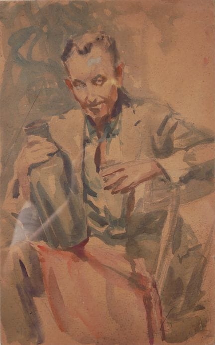 Richard DURANDO TOGO (1910- ?)
Portrait d’homme à 