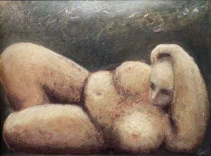 GURI (1951-) 
La donna languida, 1990
Olio su tela
