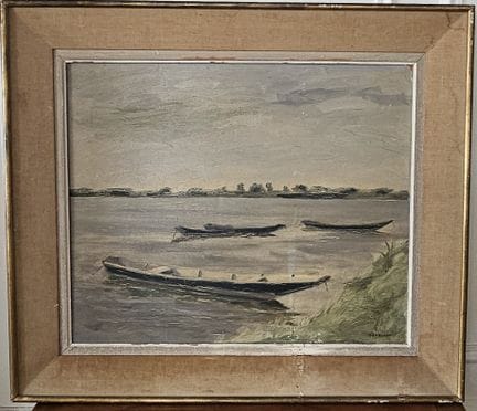 Léon TOUBLANC (1900-1990)
Le barche sulla Loira
Ol