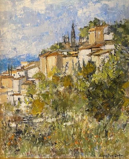 Christian DYR (XX secolo) 
Bonnieux
Olio su tela, 