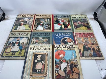 BECASSINE 
Colección de 16 álbumes.
(Algunos signo