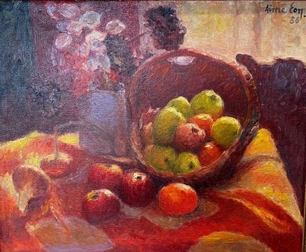 Aimé EON (1923-2012) 
Natura morta con cesto di fr