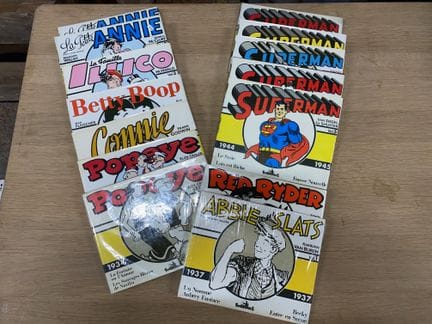 SUPERMAN, Red RYDER, POPEYE, CONNIE, SONSTIGES
Set