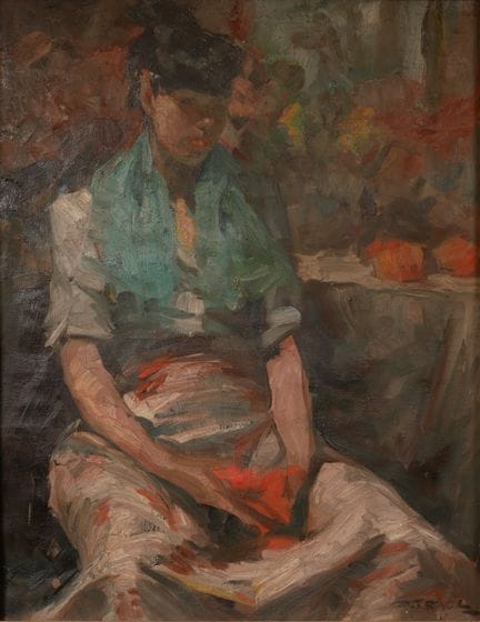 理查德-杜兰多-托戈（1910-？
市场园丁
布面油画，右下方有签名。
73 x 59, 5 厘米。