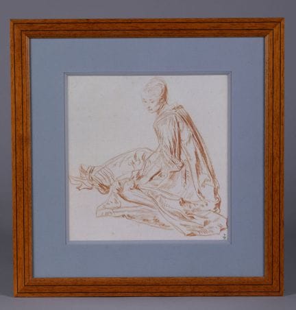 Tratto da Antoine Watteau, 
Donna seduta. 
Riprodu