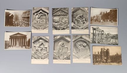 [建筑 - 伦敦 - 罗马 - 佛罗伦萨 - 古代 - 欧洲]
一套9张明信片，展现了佛罗伦萨、伦敦