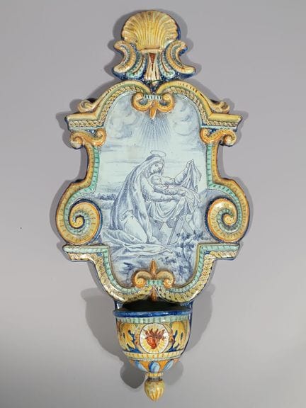 l
Rouen
Acquario da parete in maiolica policroma r