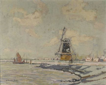 Guillaume Roger (1867-1943),
Paesaggio olandese.
O