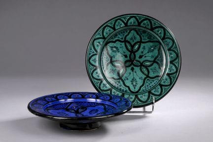 Marocco
Coppia di due piatti decorativi in terraco
