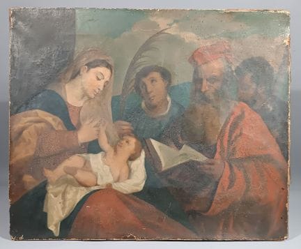 Scuola FRANCESE del XIX secolo
La Vergine con il B